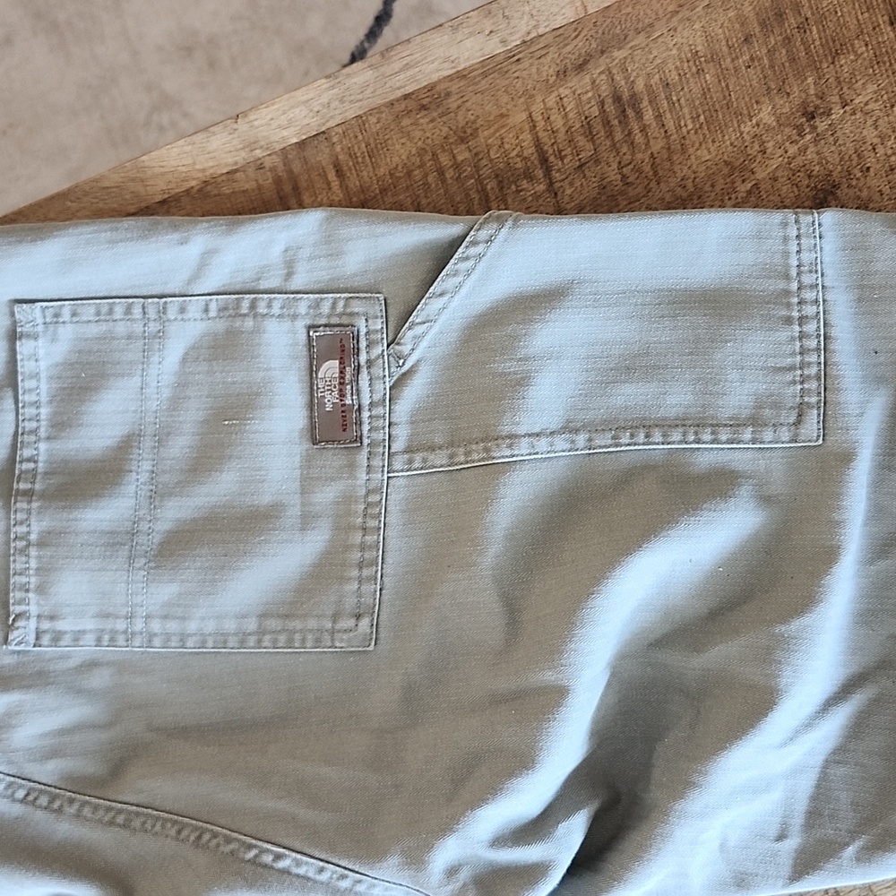 The North Face Women's Neutral Taupe Straight Leg Carpenter Canvas Pants Size 8 - Picture 8 of 12